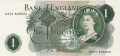 Bank Of England 1 Pound Notes Portrait 1 Pound, H91Y
